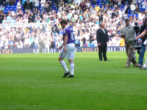 Michael Owen looking dejected after loosing 1-0.