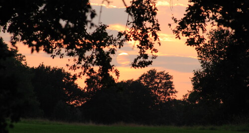 Sunset on Otterbourne golf course