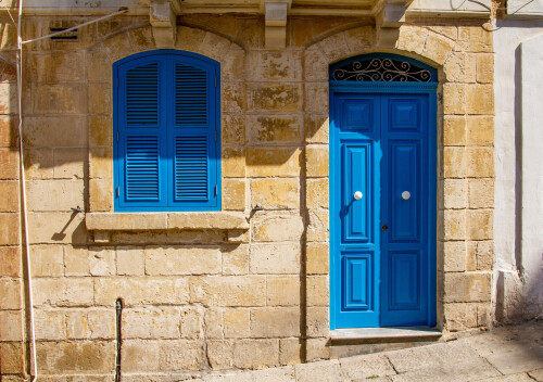 The blue door