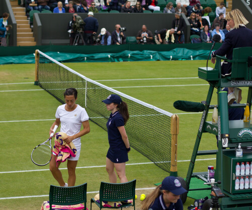 Schiavone started to get unsettled by the rain.