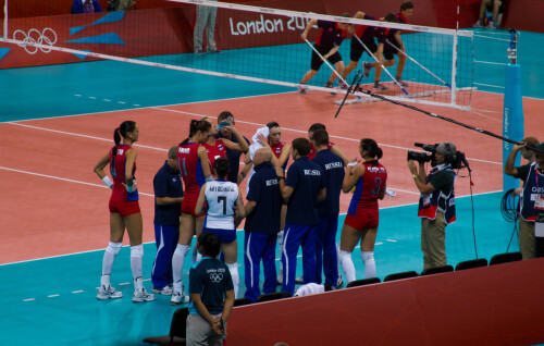 London 2012 - Volleyball - Ladies Quarter Finals 

Brazil v Russia in the second quarter final.  This one went to 5 sets