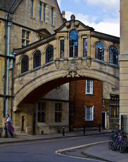 a.k.a. the Bridge of Sighs (Oxford) - http://en.wikipedia.org/wiki/Bridge_of_Sighs_(Oxford)